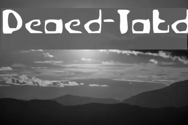 Deranged-Tabloid Шрифта examples