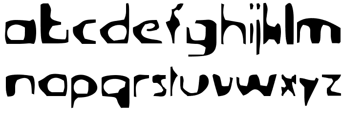 Deranged-Tabloid Font LOWERCASE