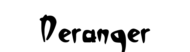 Deranger  Скачать бесплатные шрифты