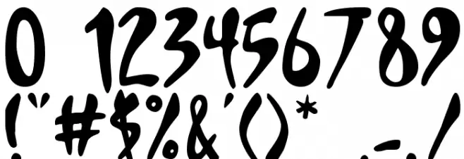 Deranger Font OTHER CHARS