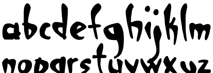 Deranger Font LOWERCASE