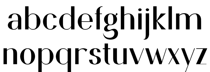 Deranio Font LOWERCASE