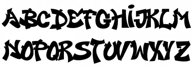 Derans Vandals Caratteri MINUSCOLO