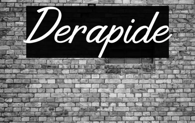 Derapide Font examples