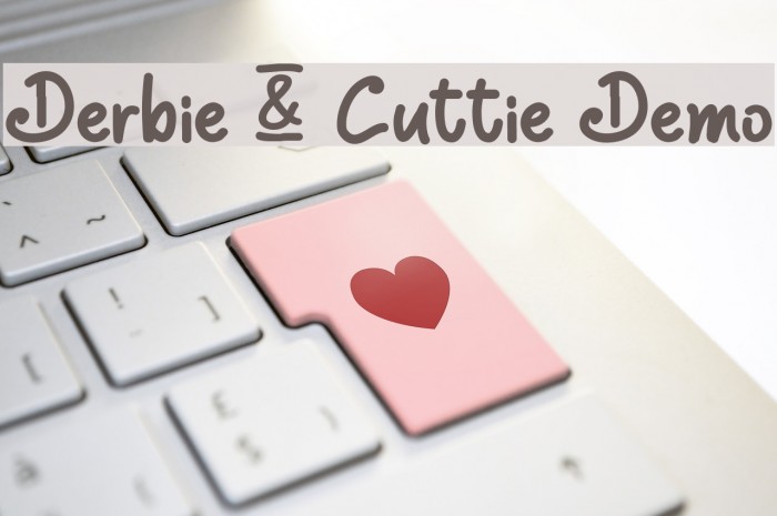 Derbie & Cuttie Demo Font examples