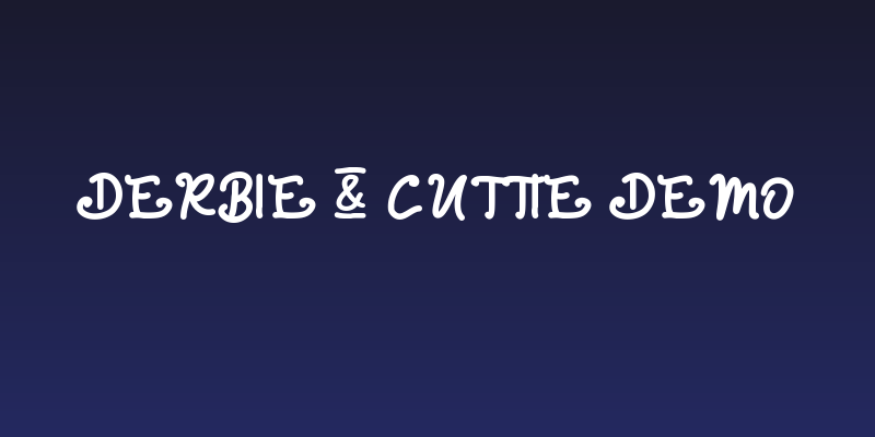 Derbie & Cuttie Demo Social Header
