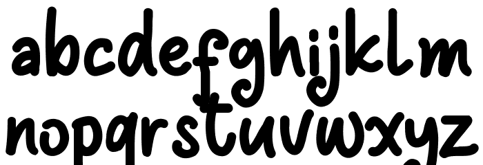 Derbie & Cuttie Demo Font LOWERCASE