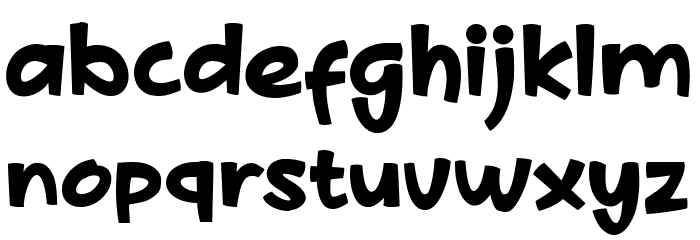 Derby Jookes Font LOWERCASE