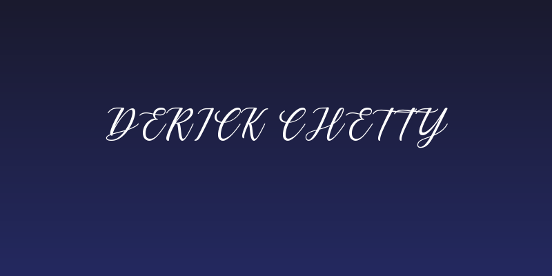 Derick Chetty Social Header