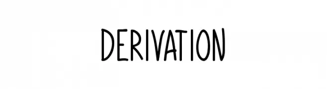 Derivation  Скачать бесплатные шрифты