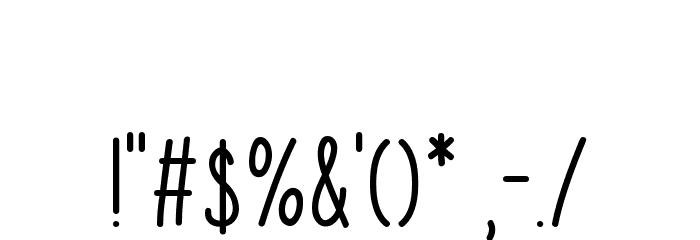 Derivation Font OTHER CHARS