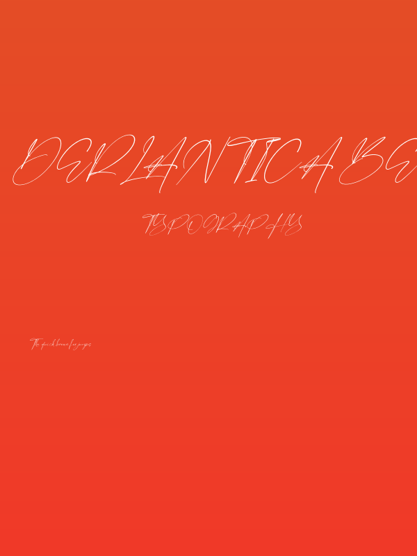 Derlantica Beauty Italic Poster