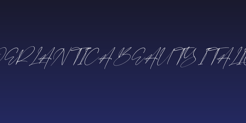 Derlantica Beauty Italic Social Header