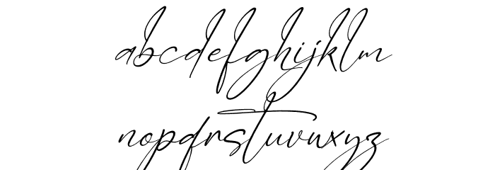 Derlantica Beauty Italic Font LOWERCASE