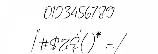 Derlantica Beauty Font OTHER CHARS