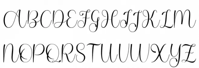 DerlinaScript Schriftart Groß