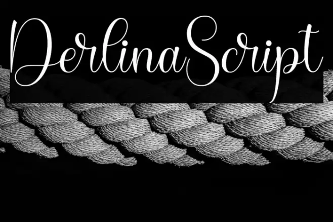 DerlinaScript Font examples