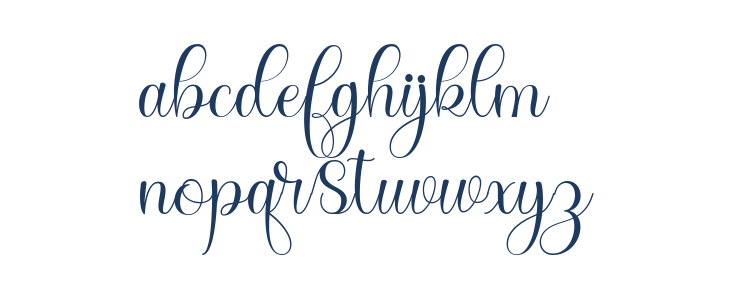 DerlinaScript Lowercase