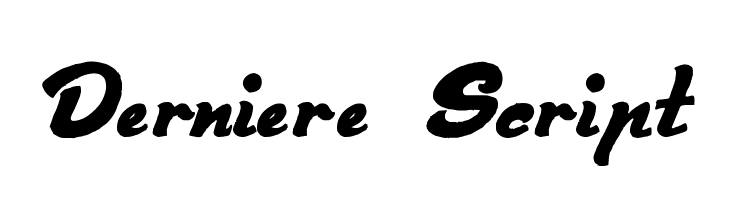 Derniere Script  font caratteri gratis
