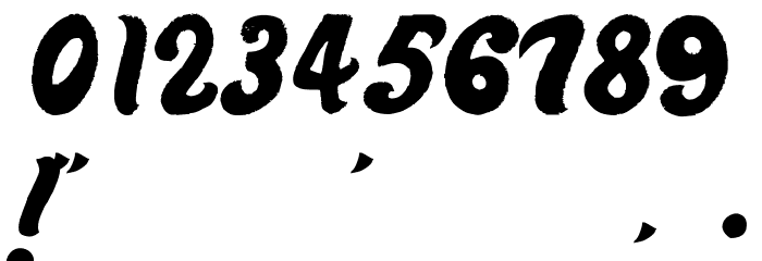 Derniere Script Font OTHER CHARS
