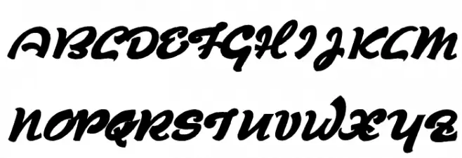 Derniere Script Schriftart Groß
