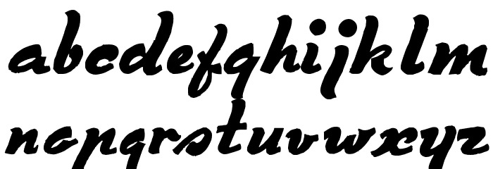 Derniere Script Font LOWERCASE
