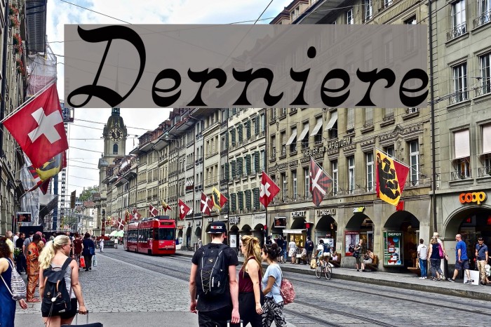 Derniere Font examples