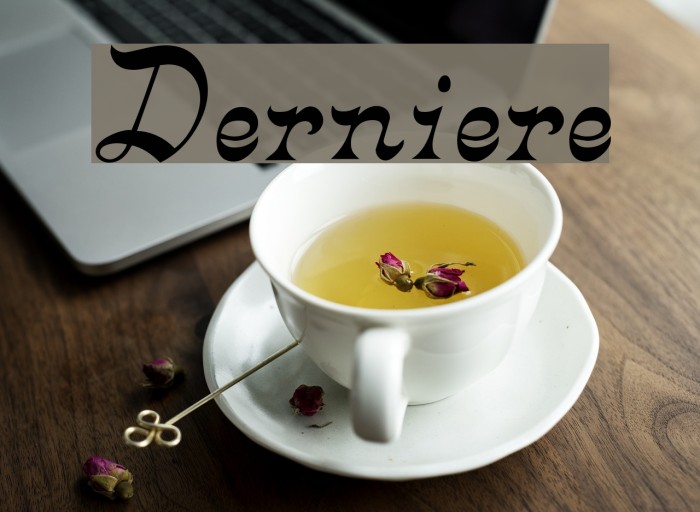 Derniere Font examples