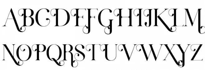 Derojela Font UPPERCASE