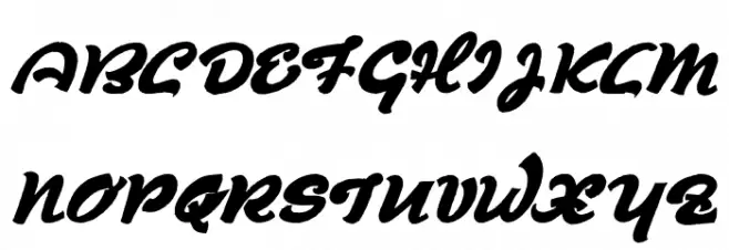 Derradeira Schriftart Groß