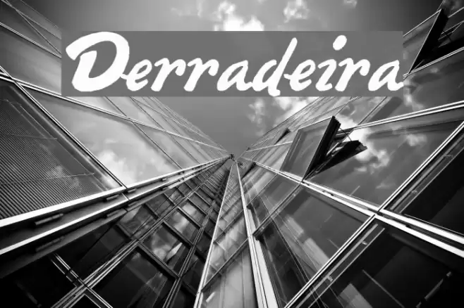 Derradeira Font examples