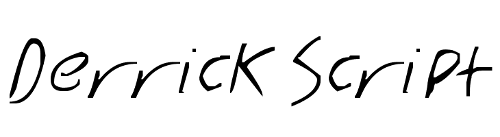 Derrick Script  Free Fonts Download