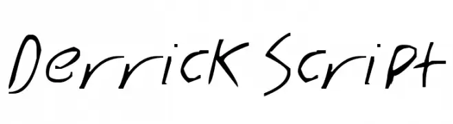 Derrick Script  Descarca Fonturi Gratis