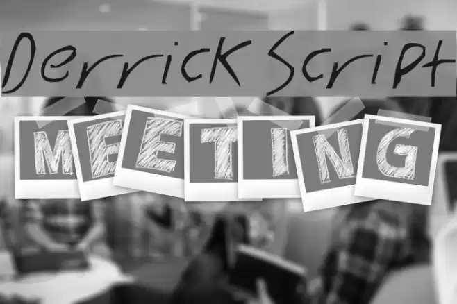 Derrick Script Font examples