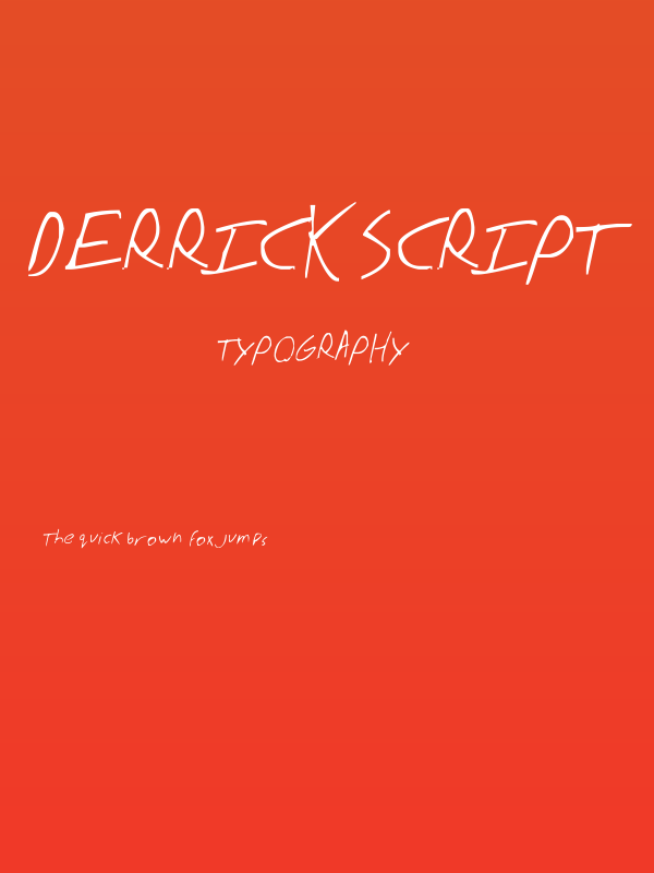 Derrick Script Poster