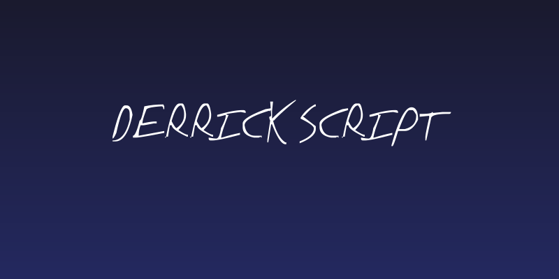 Derrick Script Social Header