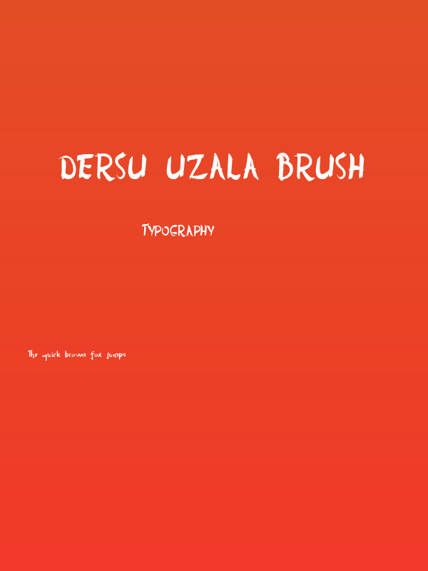 Dersu Uzala brush Poster