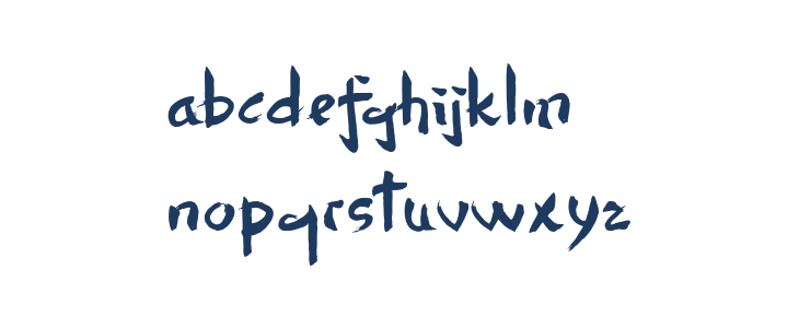 Dersu Uzala brush Lowercase