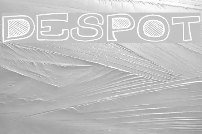 Des-Pot Font examples