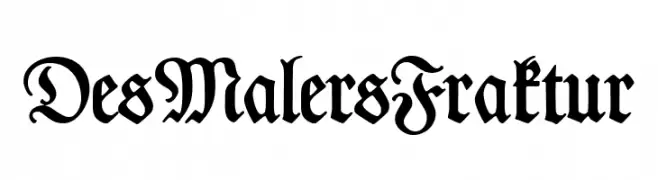 DesMalersFraktur  नि: शुल्क फ़ॉन्ट्स डाउनलोड