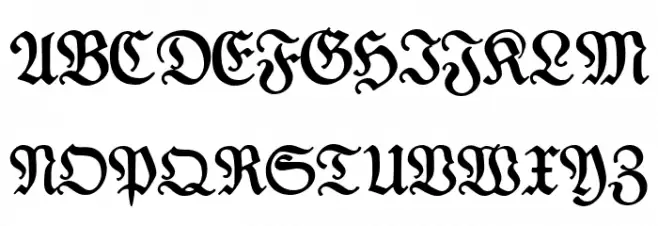 DesMalersFraktur خط أحرف كبيرة