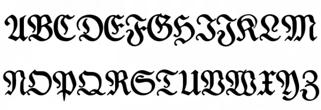 DesMalersFraktur Шрифта ВЕРХНИЙ