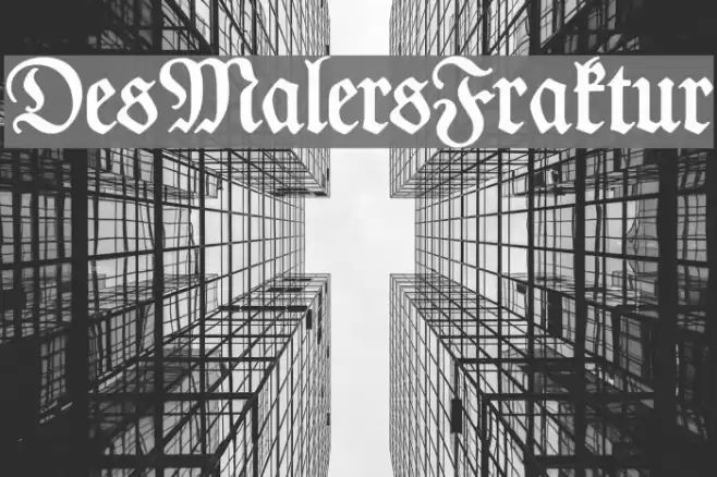 DesMalersFraktur Font examples