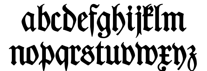 DesMalersFraktur Font LOWERCASE