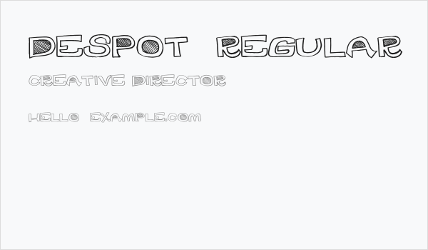 DesPot-Regular Business Card