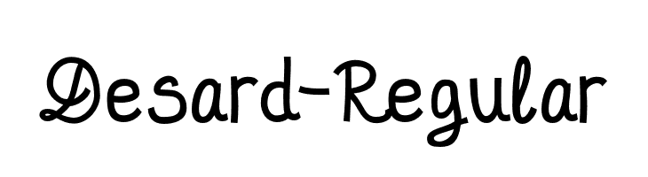 Desard-Regular  font caratteri gratis