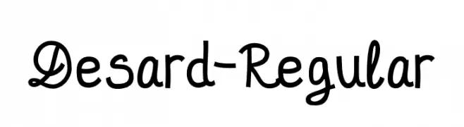 Desard-Regular  Frei Schriftart Herunterladen