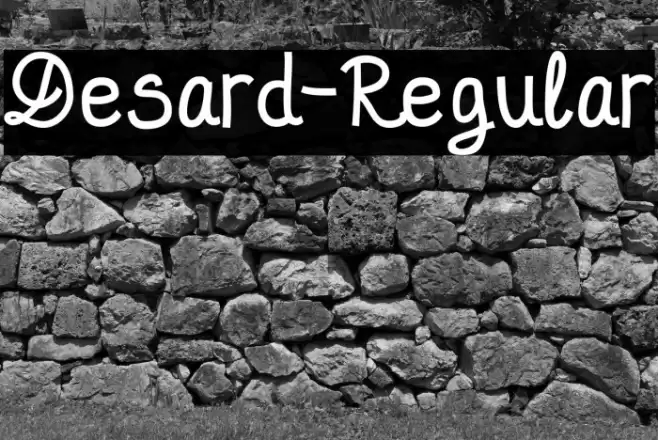 Desard-Regular Font examples