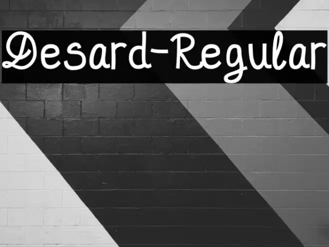 Desard-Regular Font examples