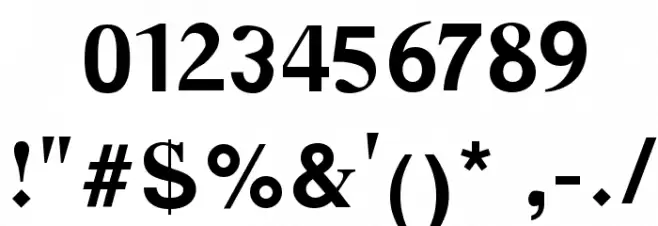 Desastra-Bold Font OTHER CHARS